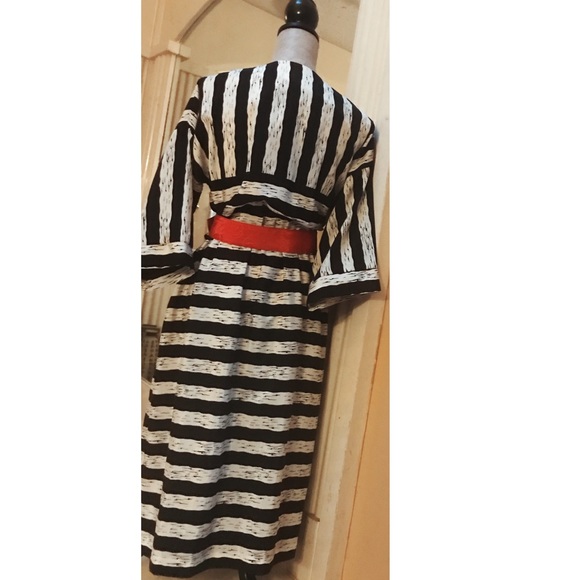 ♥️Vintage Lady Carol Half Kimono Sleeve Dress M♥️ - Picture 4 of 8